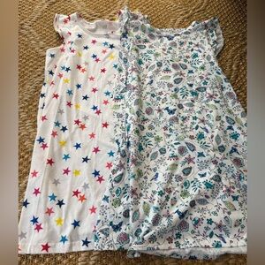GAP Kids BUNDLE / Lot Star & Floral Nightgowns - Stars and Teal Floral